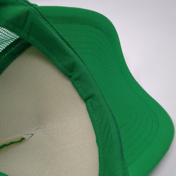 Ceiba Snapback Trucker Hat Green One Size Adjustable Mesh Back Rope Polyester - Picture 8 of 9